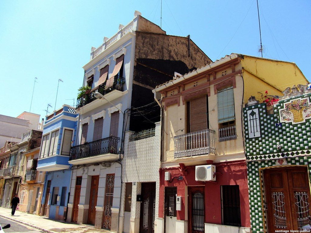 El barrio marinero de El Cabanyal.